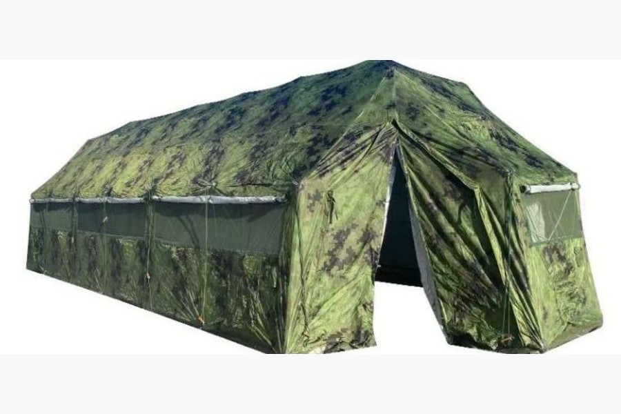 Unbranded reference image of 37 m² Folding Grid Field Tent