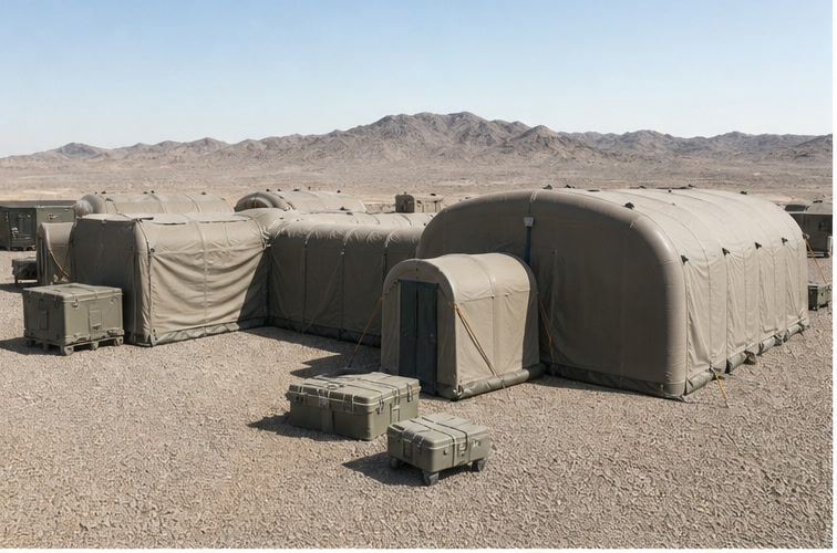 Rapid deployment field shelter system with transport cases