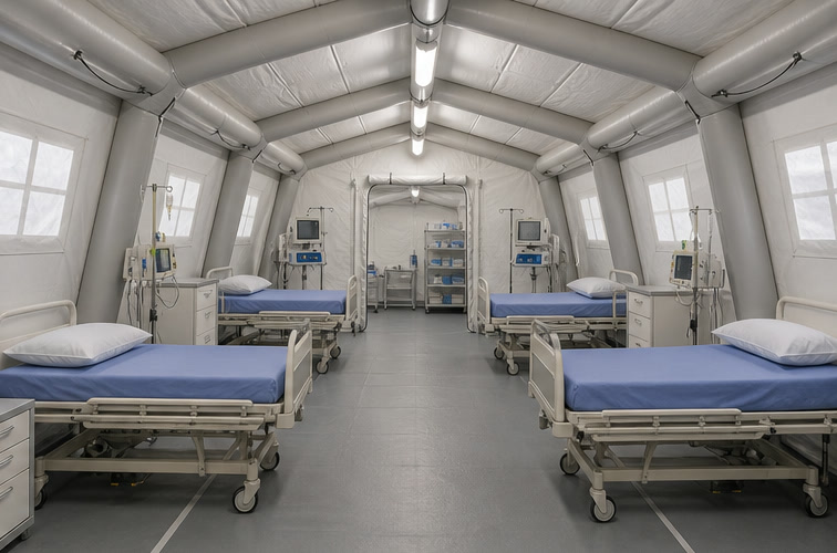 Concept illustration: Medical Support Shelters